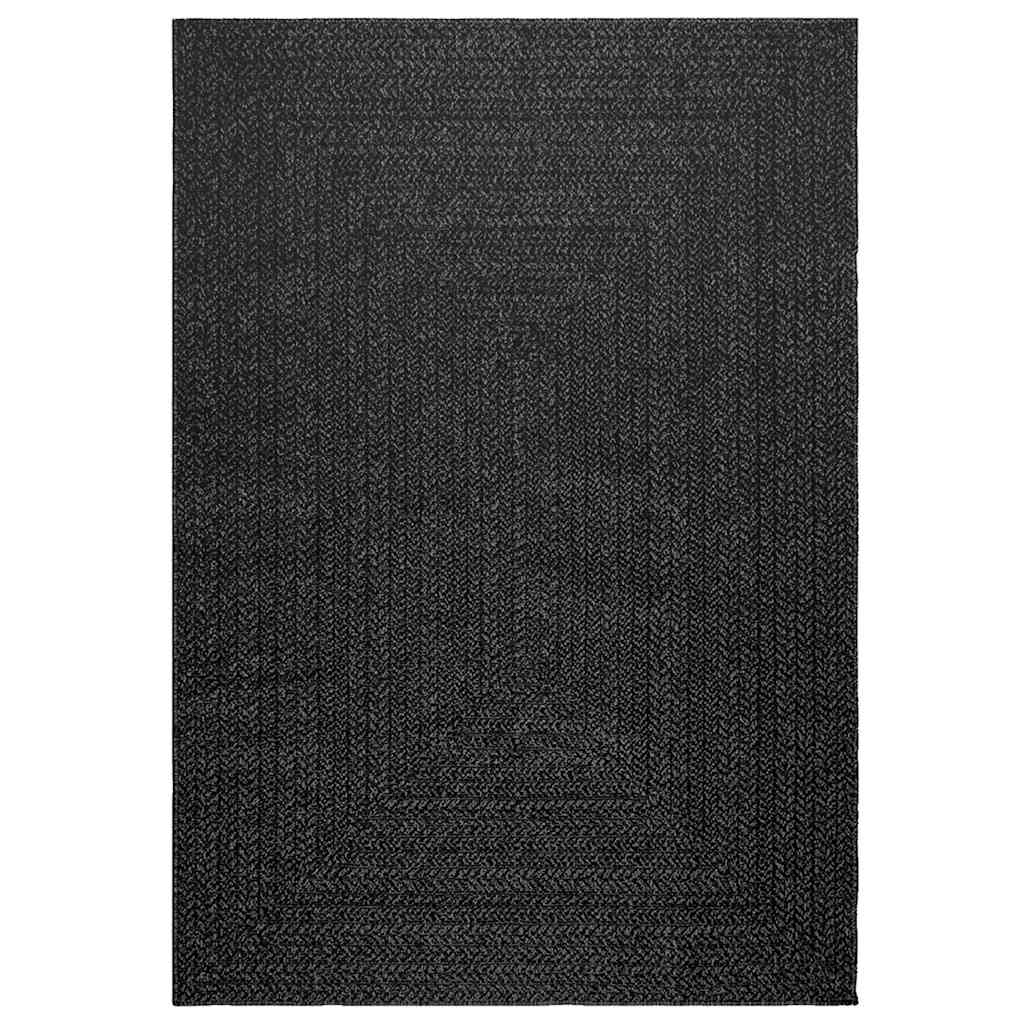 vidaXL Covor „ZIZUR” Antracit aspect iuta pentru interior și exterior vidaXL Covor „ZIZUR” Antracit aspect iuta pentru interior și exterior