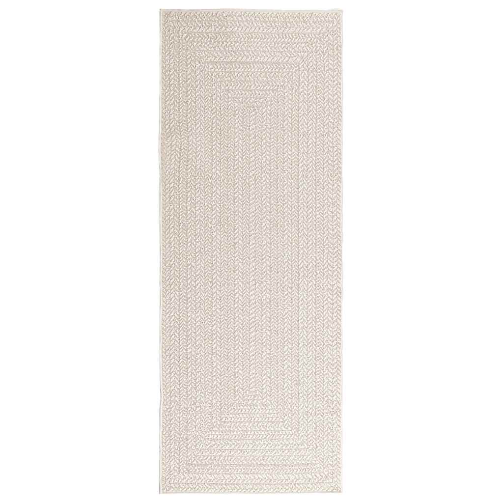 vidaXL Covor „ZIZUR” crem aspect iută pentru interior și exterior vidaXL Covor „ZIZUR” crem aspect iută pentru interior și exterior
