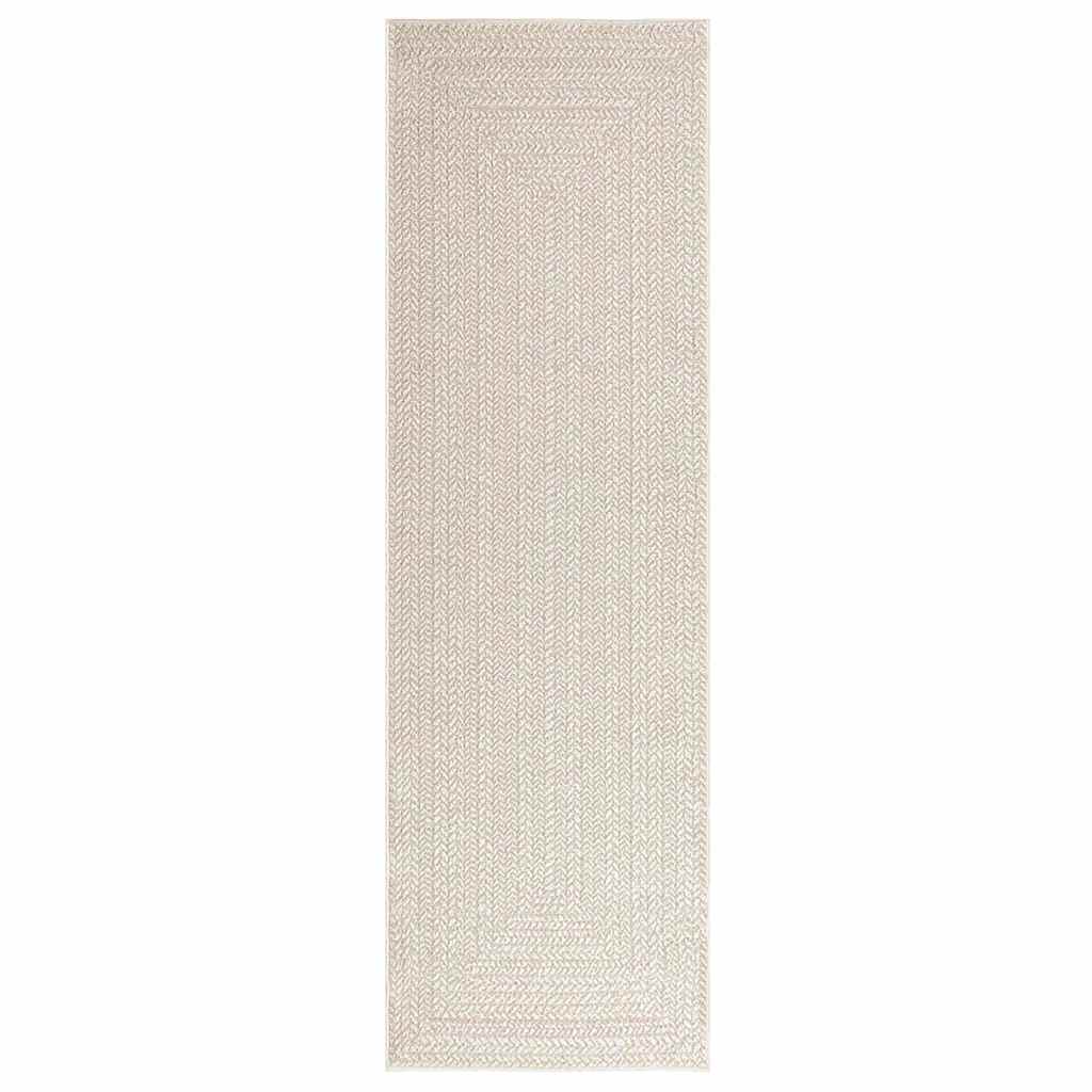 vidaXL Covor „ZIZUR” crem aspect iută pentru interior și exterior vidaXL Covor „ZIZUR” crem aspect iută pentru interior și exterior