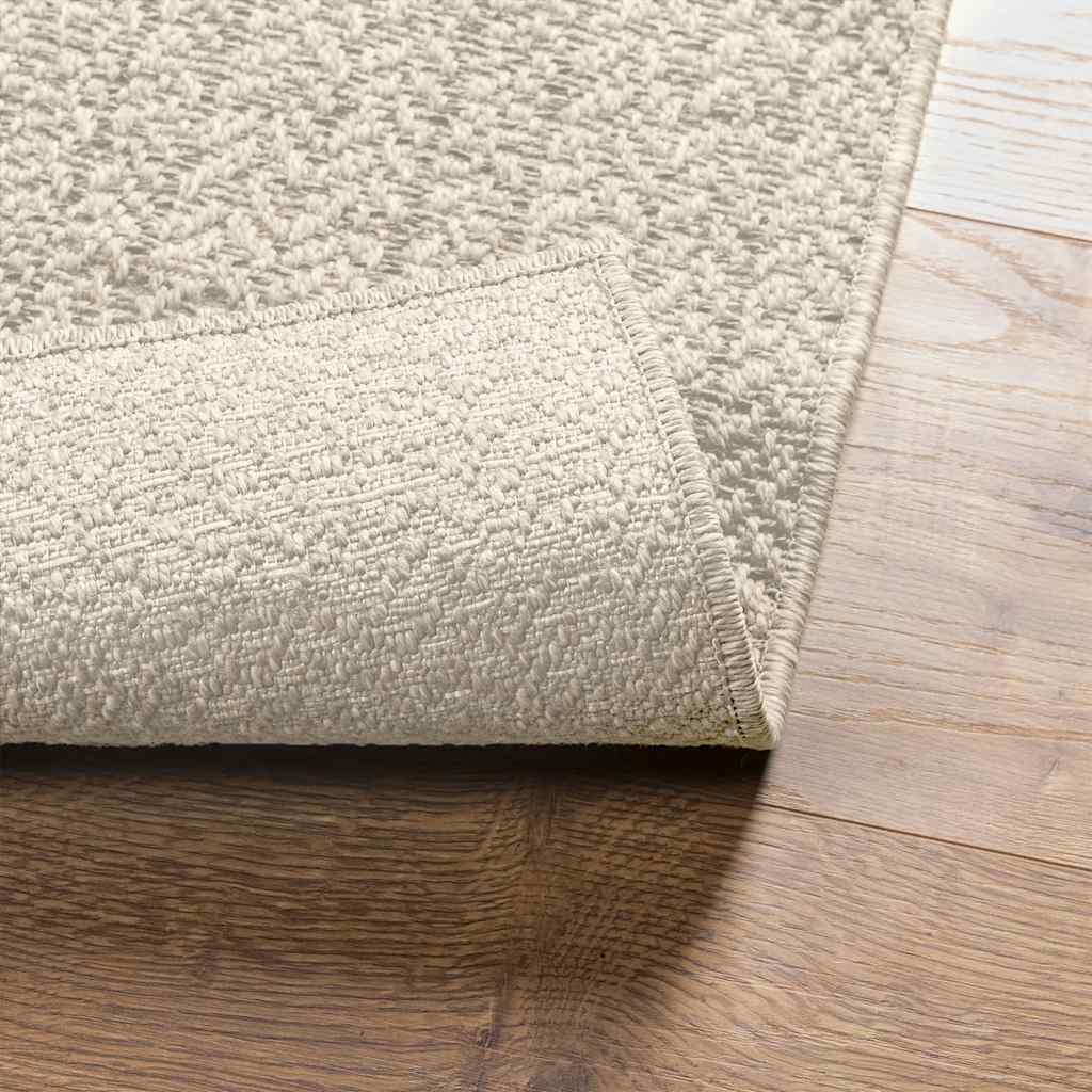 vidaXL Covor „ZIZUR” crem aspect iută pentru interior și exterior vidaXL Covor „ZIZUR” crem aspect iută pentru interior și exterior