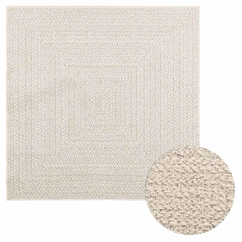 vidaXL Covor „ZIZUR” crem aspect iută pentru interior și exterior vidaXL Covor „ZIZUR” crem aspect iută pentru interior și exterior