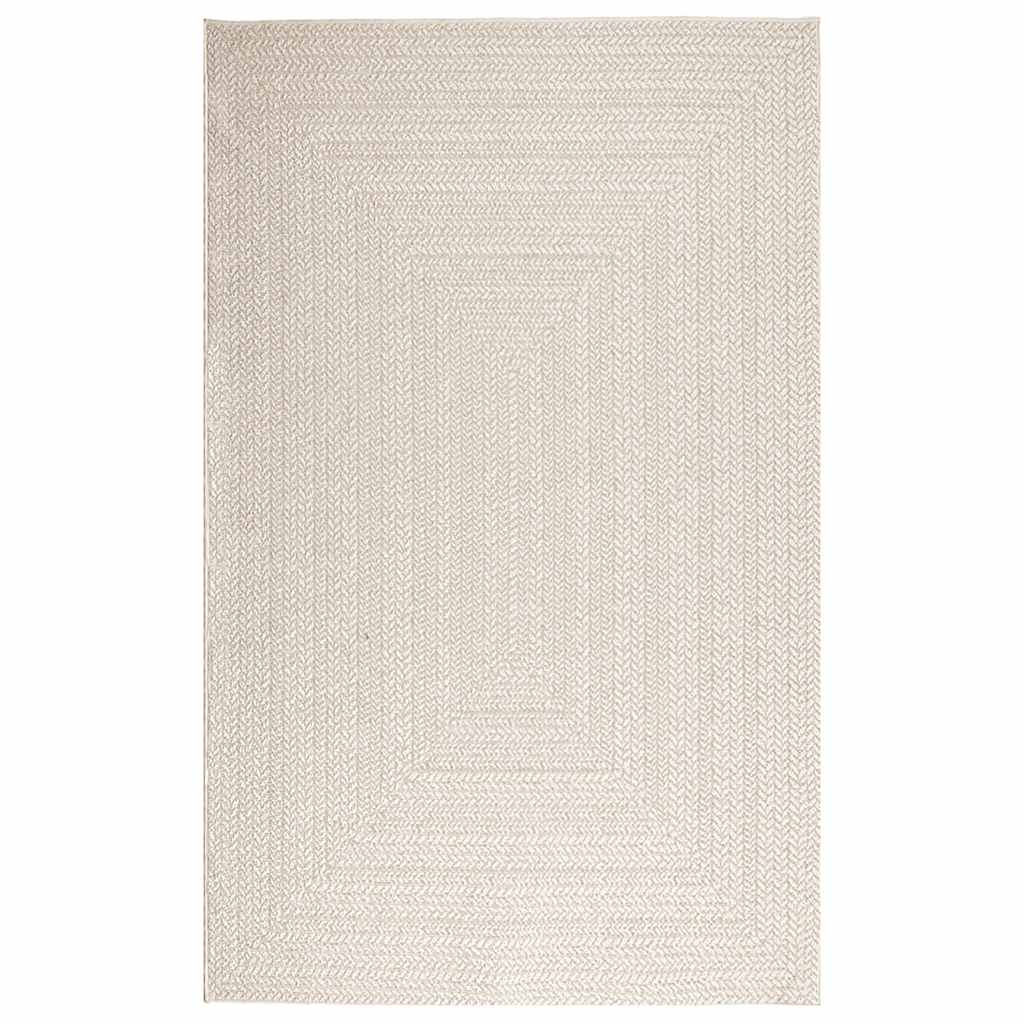 vidaXL Covor „ZIZUR” crem aspect iută pentru interior și exterior vidaXL Covor „ZIZUR” crem aspect iută pentru interior și exterior