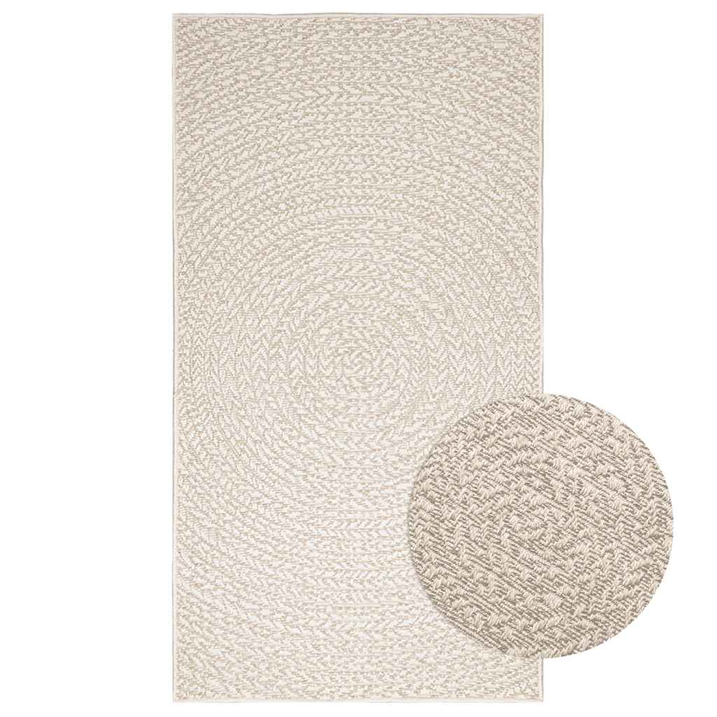 vidaXL Covor „ZIZUR” crem aspect iută pentru interior și exterior vidaXL Covor „ZIZUR” crem aspect iută pentru interior și exterior