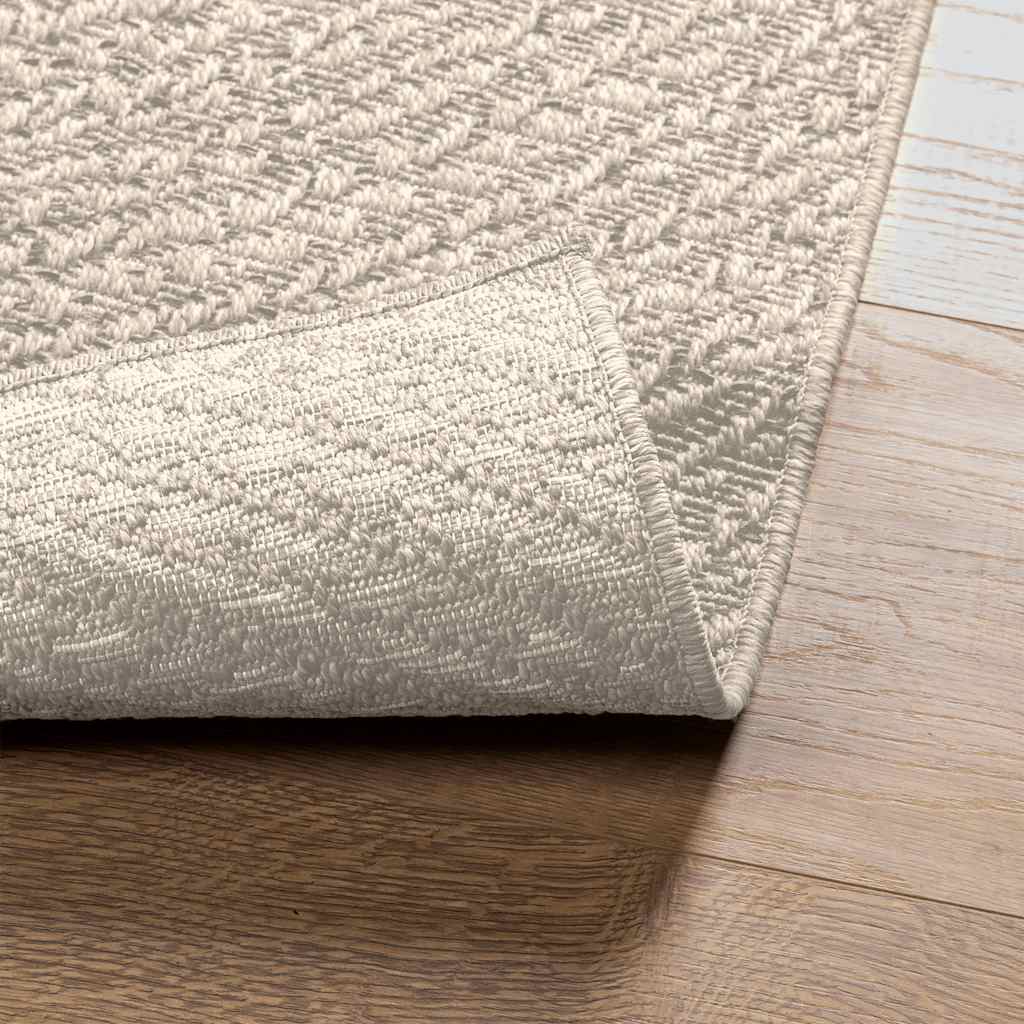 vidaXL Covor „ZIZUR” crem aspect iută pentru interior și exterior vidaXL Covor „ZIZUR” crem aspect iută pentru interior și exterior
