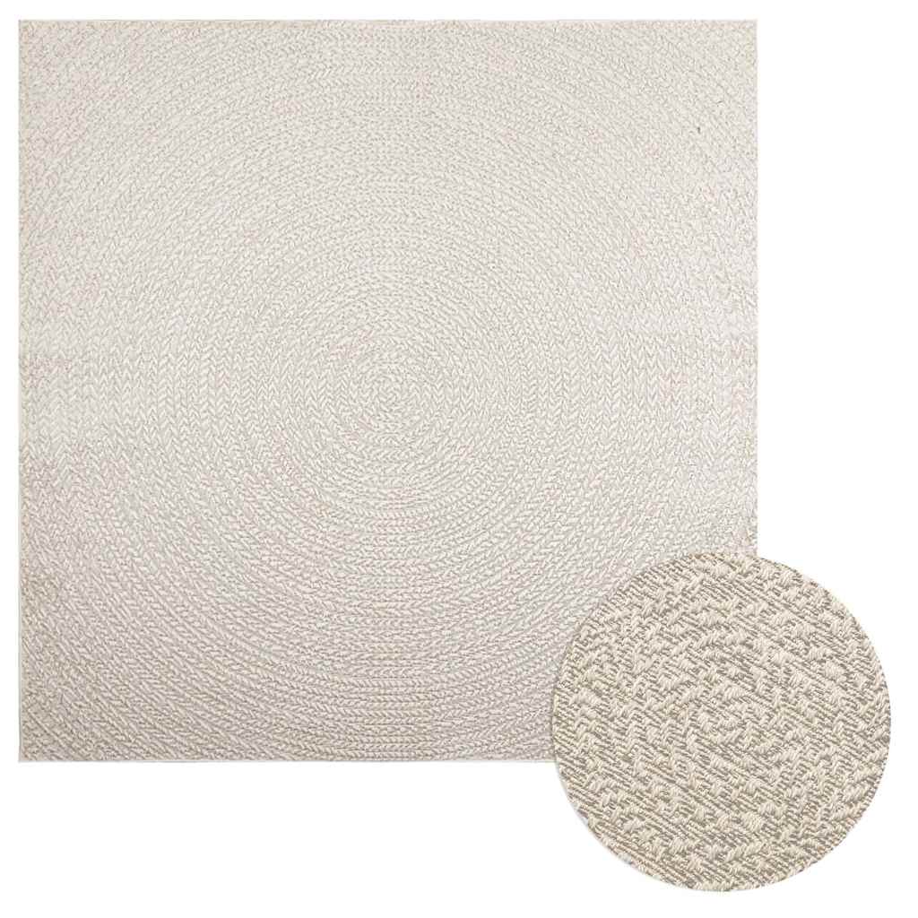 vidaXL Covor „ZIZUR” crem aspect iută pentru interior și exterior vidaXL Covor „ZIZUR” crem aspect iută pentru interior și exterior