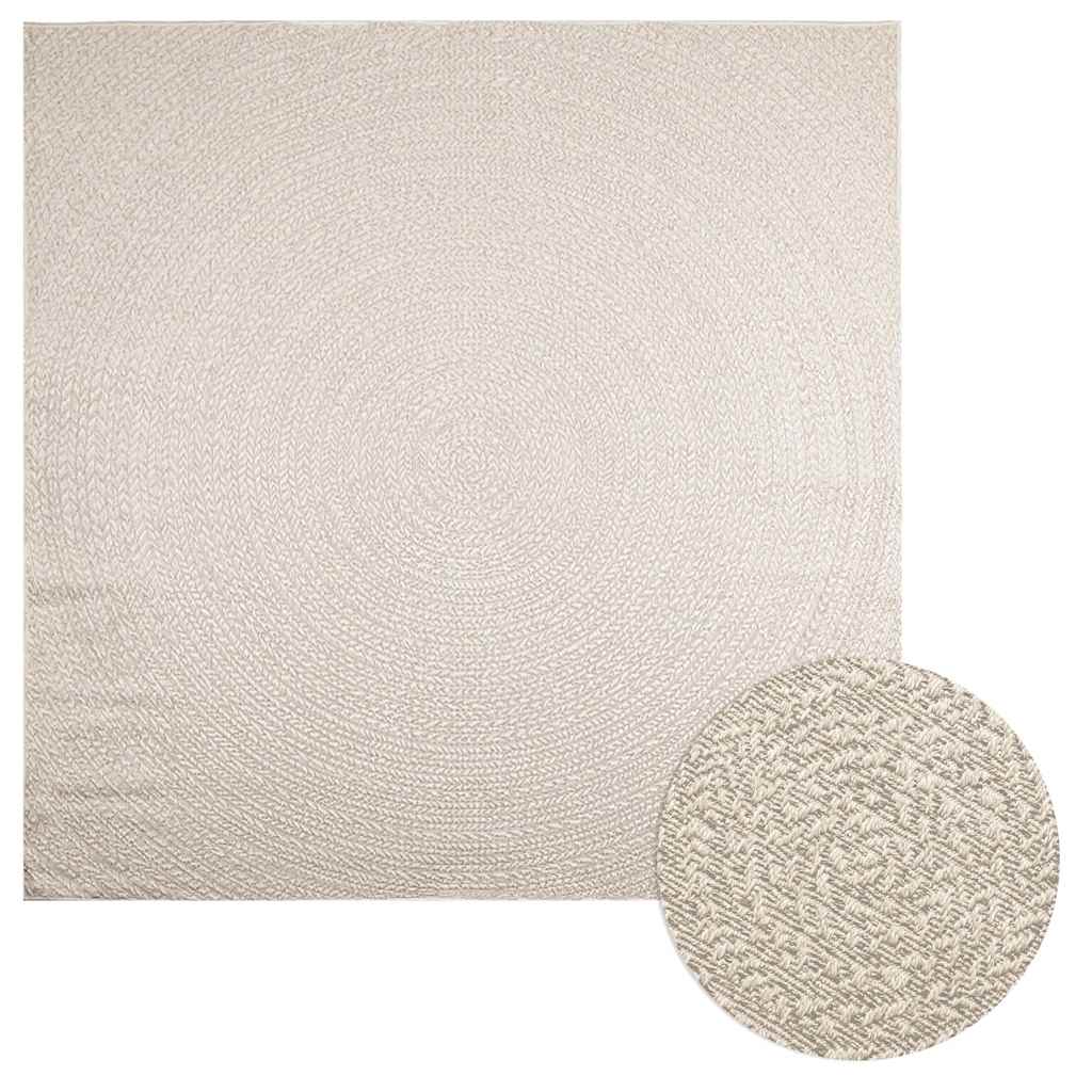 vidaXL Covor „ZIZUR” crem aspect iută pentru interior și exterior vidaXL Covor „ZIZUR” crem aspect iută pentru interior și exterior