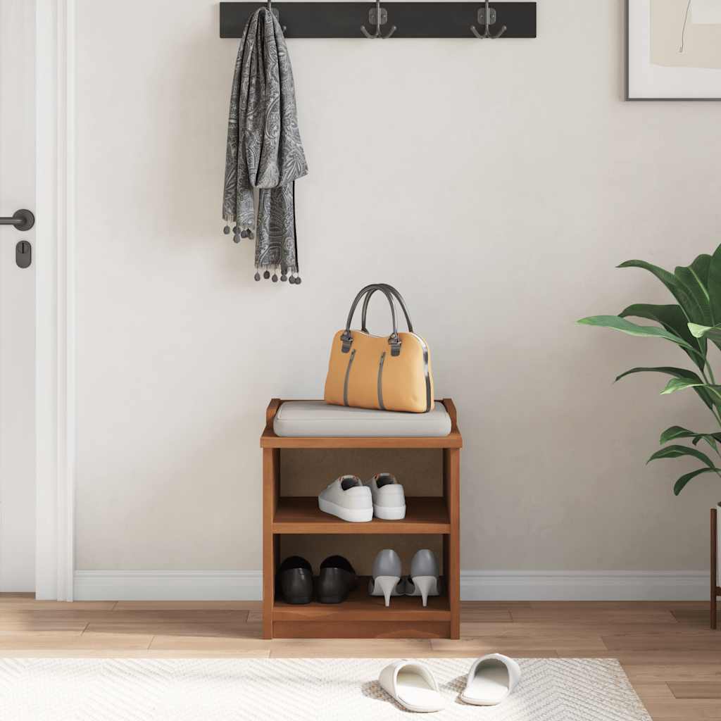vidaXL Bancă pentru hol „SANDNES” 45x40x50 cm din lemn masiv de pin
