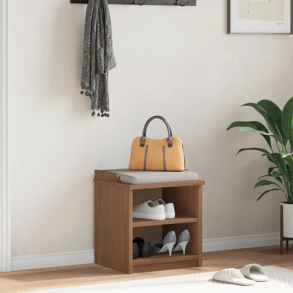 vidaXL Bancă pentru hol „SANDNES” 45x40x50 cm din lemn masiv de pin