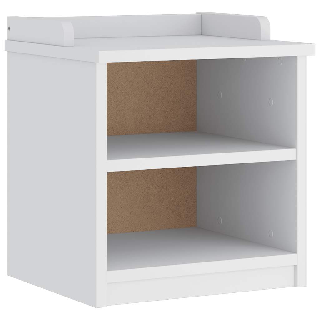 vidaXL Bancă pentru hol „SANDNES” albă 45x40x50 cm, lemn masiv de pin