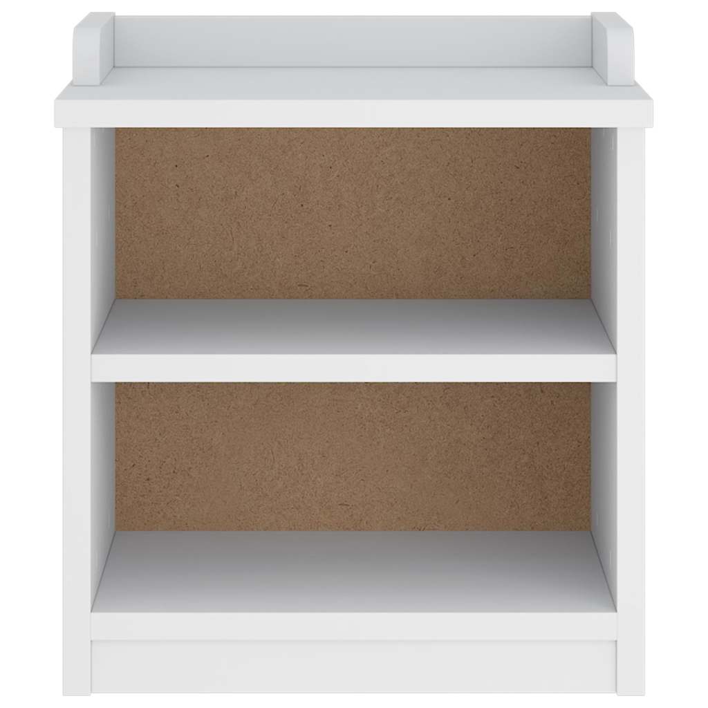 vidaXL Bancă pentru hol „SANDNES” albă 45x40x50 cm, lemn masiv de pin