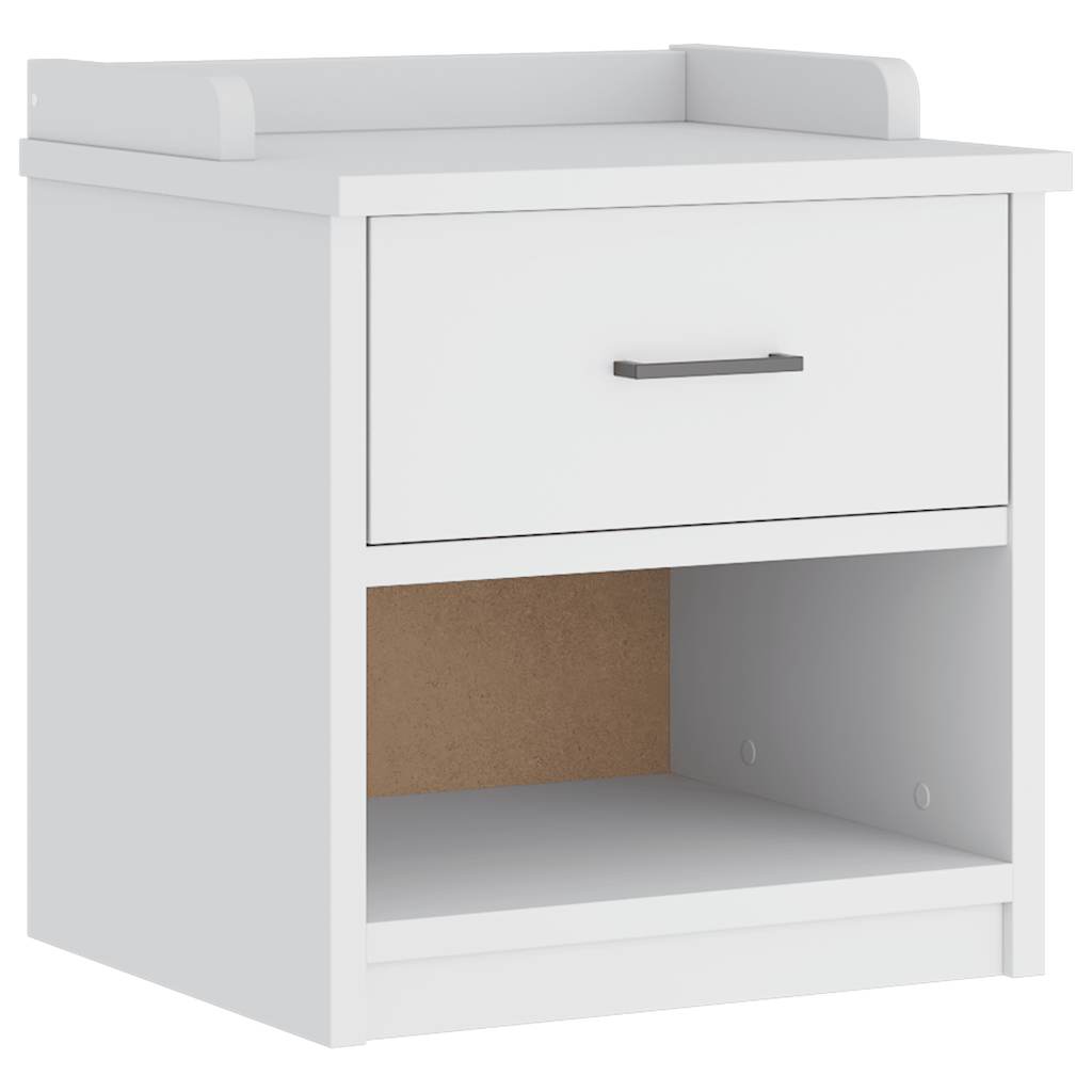 vidaXL Bancă pentru hol „SANDNES” albă 45x40x50 cm, lemn masiv de pin