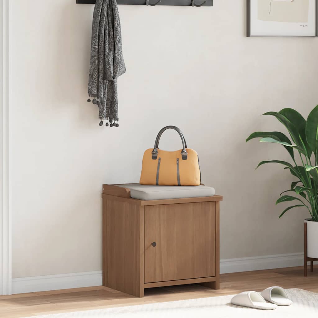 vidaXL Bancă pentru hol „SANDNES” 45x40x50 cm din lemn masiv de pin