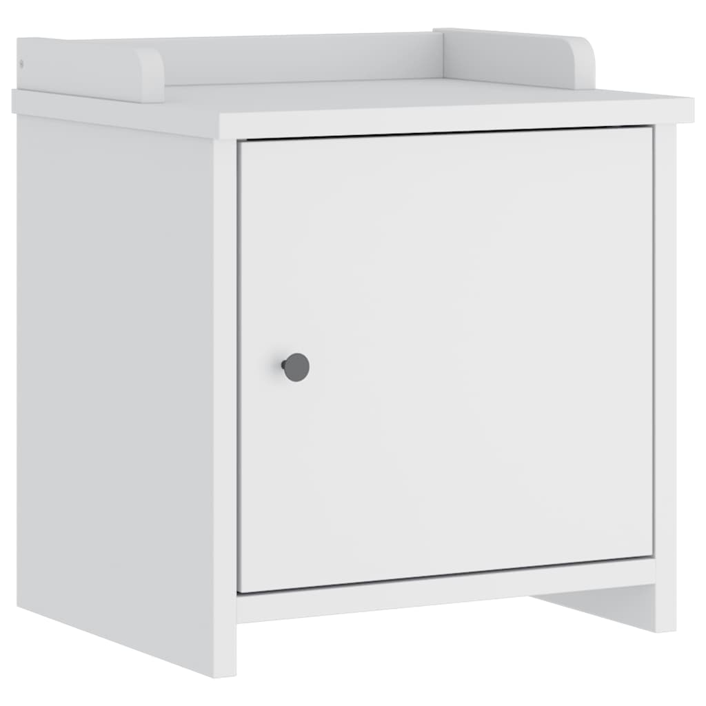 vidaXL Bancă pentru hol „SANDNES” albă 45x40x50 cm, lemn masiv de pin