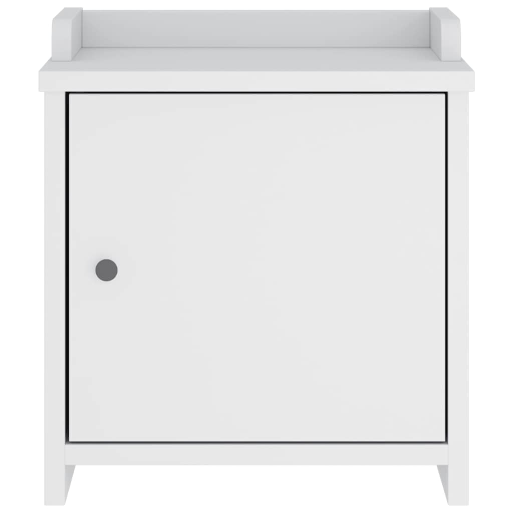 vidaXL Bancă pentru hol „SANDNES” albă 45x40x50 cm, lemn masiv de pin