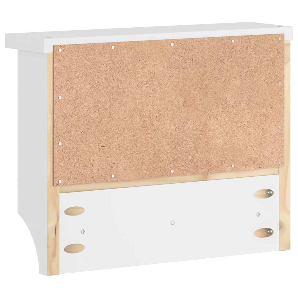vidaXL Suport pentru haine "SANDNES" alb 45x12x35 cm lemn masiv de pin vidaXL Suport pentru haine "SANDNES" alb 45x12x35 cm lemn masiv de pin