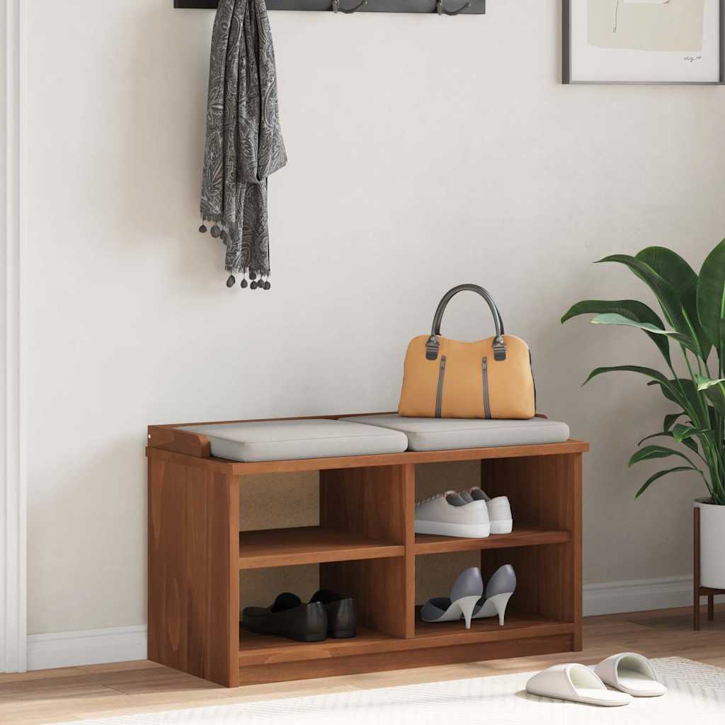 vidaXL Bancă pentru hol „SANDNES” 87x40x50 cm din lemn masiv de pin