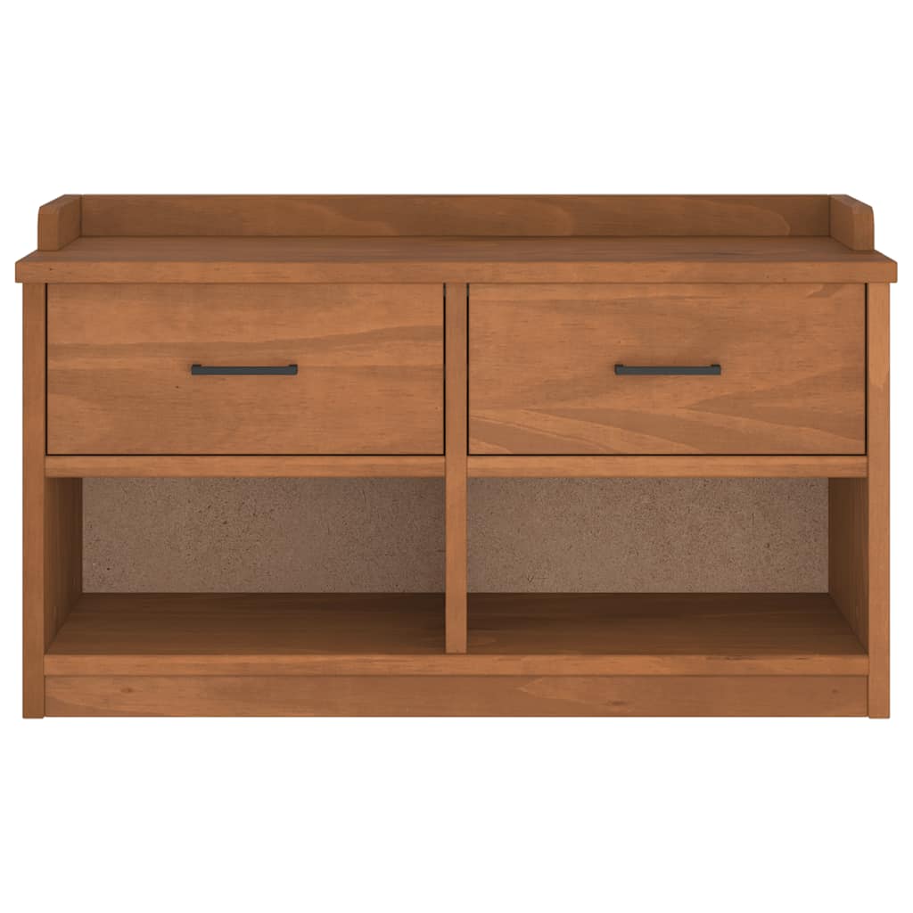 vidaXL Bancă pentru hol „SANDNES” 87x40x50 cm din lemn masiv de pin