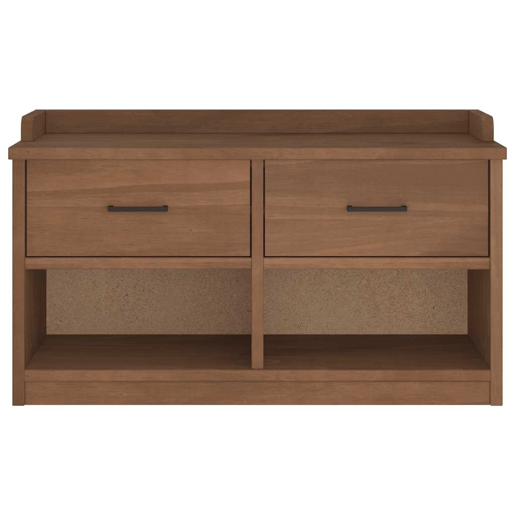 vidaXL Bancă pentru hol „SANDNES” 87x40x50 cm din lemn masiv de pin