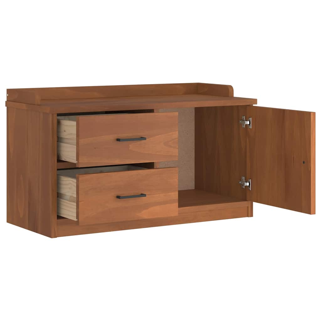 vidaXL Bancă pentru hol „SANDNES” 87x40x50 cm din lemn masiv de pin