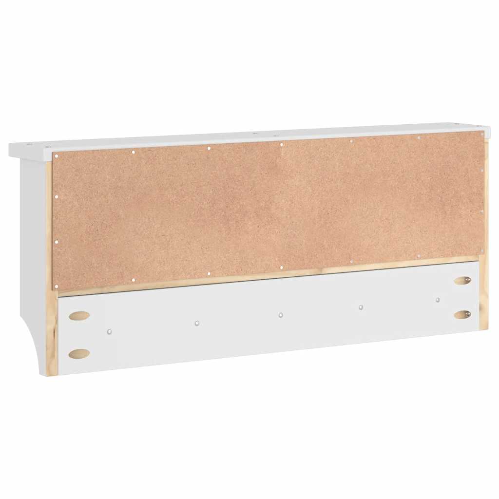 vidaXL Suport pentru haine "SANDNES" alb 87x12x35 cm lemn masiv de pin vidaXL Suport pentru haine "SANDNES" alb 87x12x35 cm lemn masiv de pin