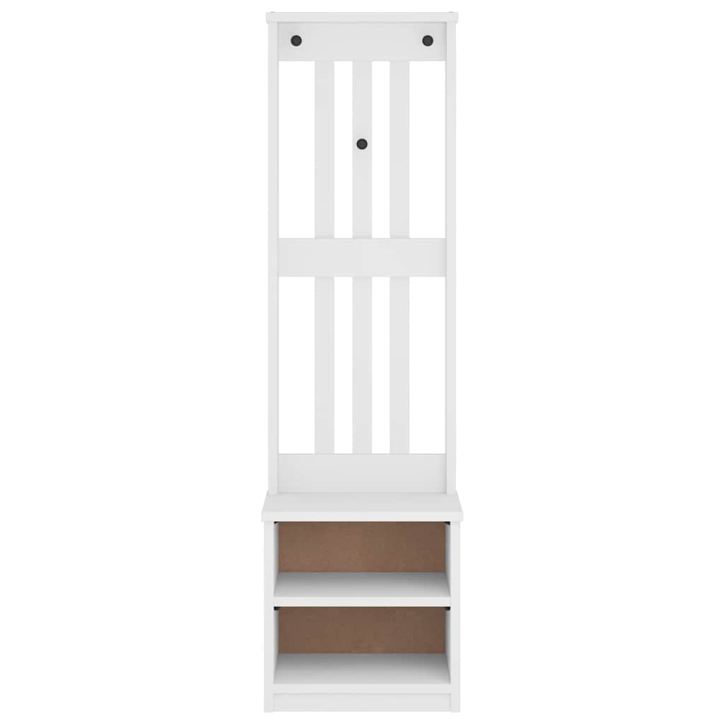 vidaXL Arborele „SANDNES” alb 45x40x159,5 cm lemn masiv de pin vidaXL Arborele „SANDNES” alb 45x40x159,5 cm lemn masiv de pin