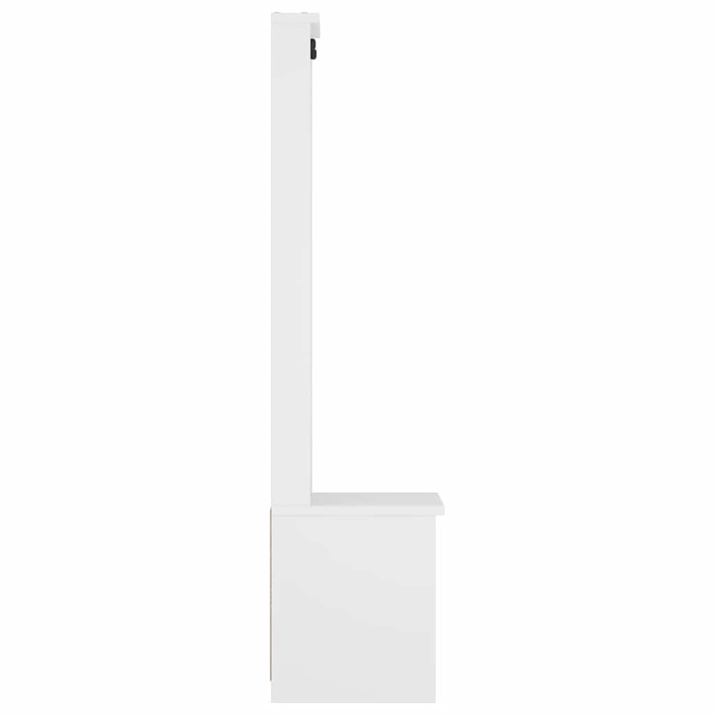 vidaXL Arborele „SANDNES” alb 45x40x159,5 cm lemn masiv de pin vidaXL Arborele „SANDNES” alb 45x40x159,5 cm lemn masiv de pin