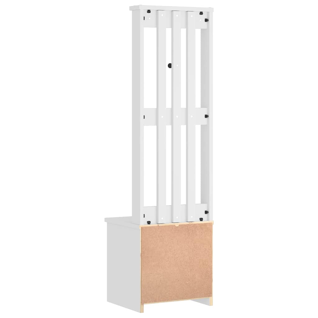 vidaXL Arborele „SANDNES” alb 45x40x159,5 cm lemn masiv de pin vidaXL Arborele „SANDNES” alb 45x40x159,5 cm lemn masiv de pin