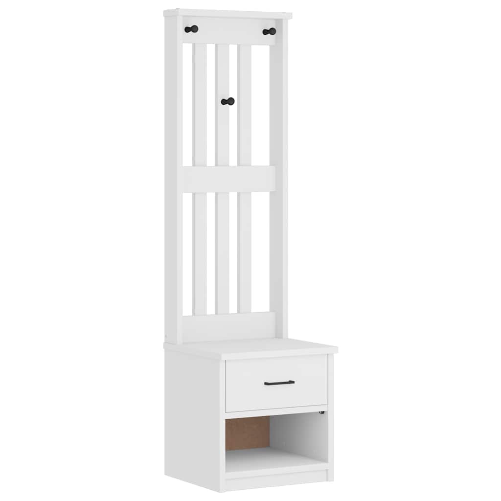 vidaXL Arborele „SANDNES” alb 45x40x159,5 cm lemn masiv de pin vidaXL Arborele „SANDNES” alb 45x40x159,5 cm lemn masiv de pin