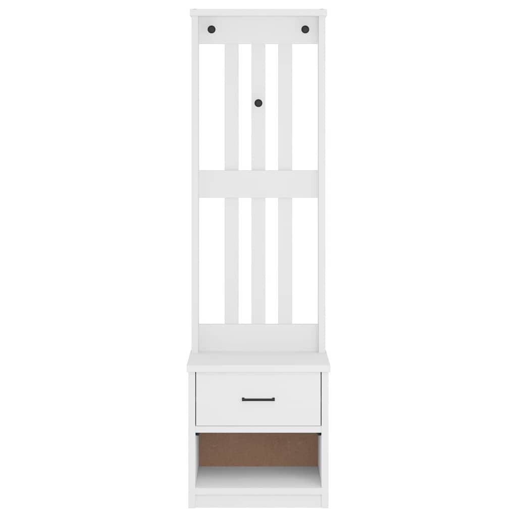 vidaXL Arborele „SANDNES” alb 45x40x159,5 cm lemn masiv de pin vidaXL Arborele „SANDNES” alb 45x40x159,5 cm lemn masiv de pin