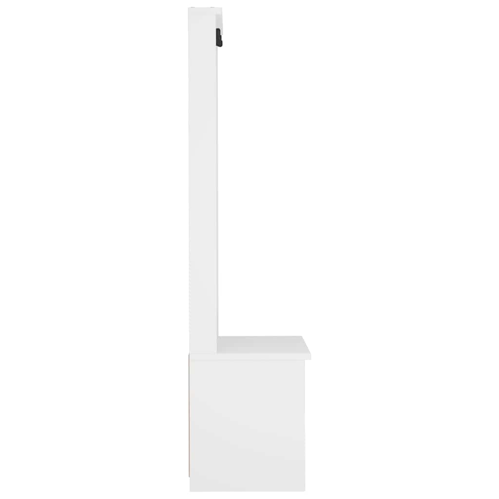 vidaXL Arborele „SANDNES” alb 87x40x159,5 cm lemn masiv de pin