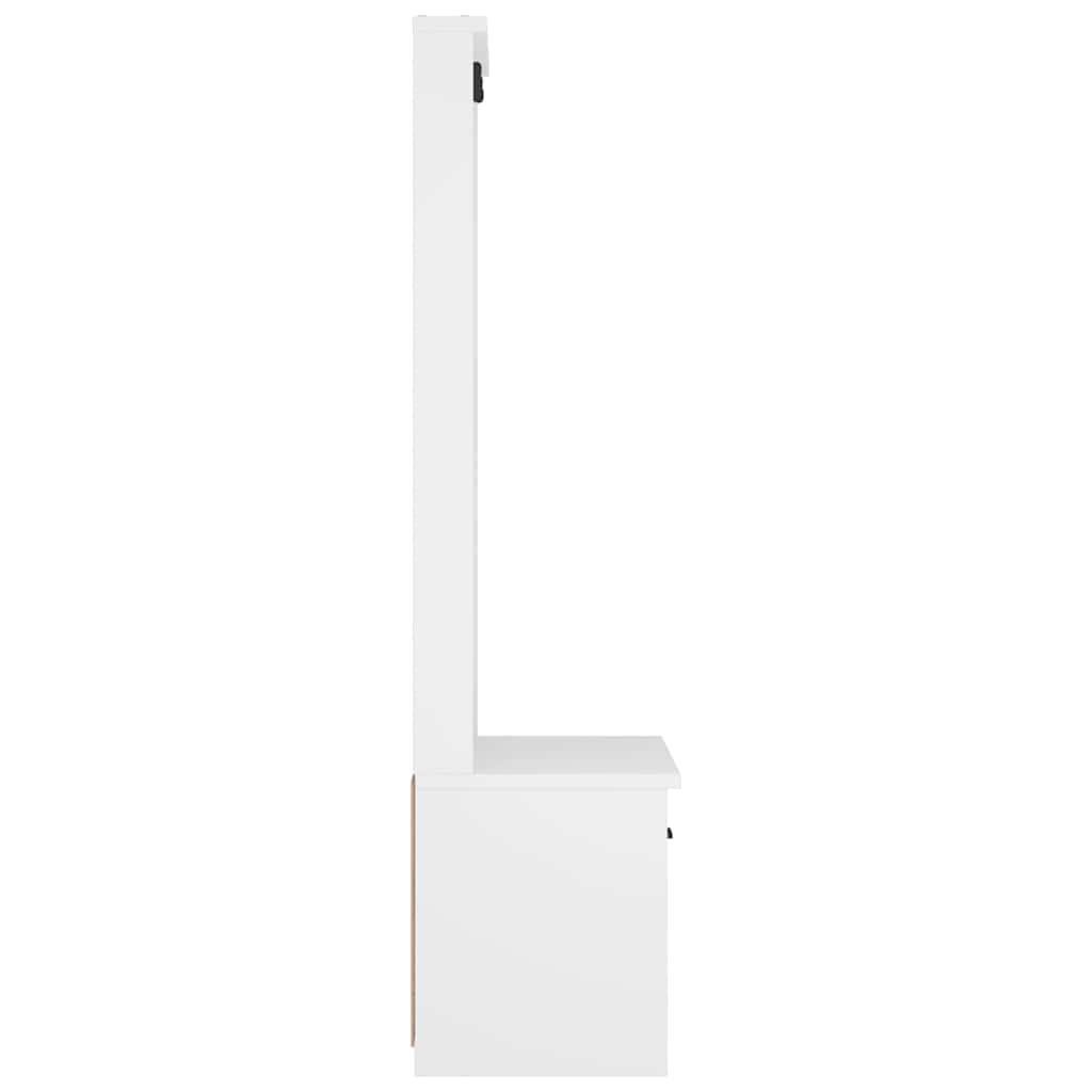 vidaXL Arborele „SANDNES” alb 87x40x159,5 cm lemn masiv de pin vidaXL Arborele „SANDNES” alb 87x40x159,5 cm lemn masiv de pin