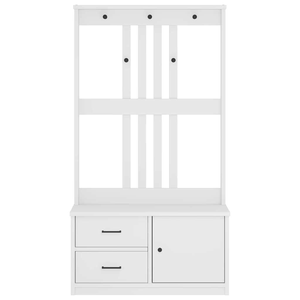 vidaXL Arborele „SANDNES” alb 87x40x159,5 cm lemn masiv de pin vidaXL Arborele „SANDNES” alb 87x40x159,5 cm lemn masiv de pin