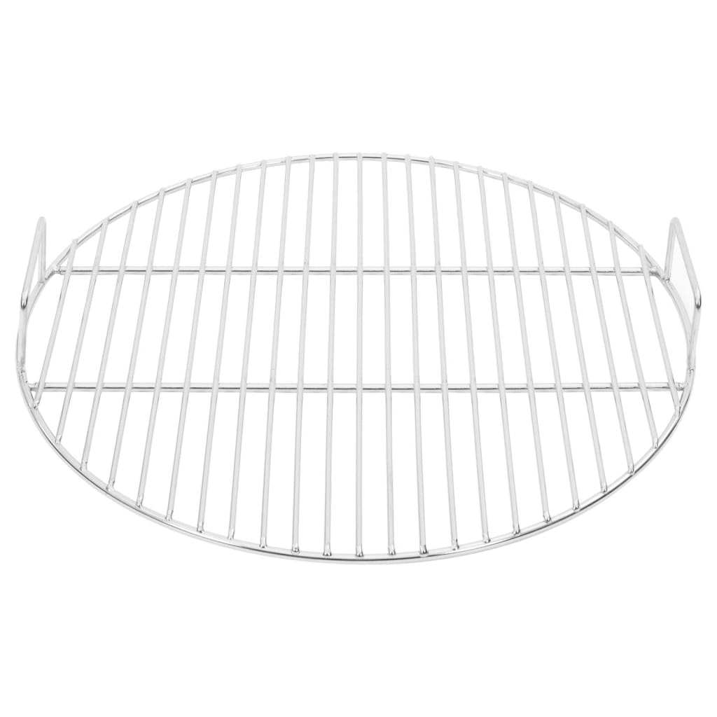 vidaXL Grill de grătar cu mânere, rotund, Ø44,5 cm oțel inoxidabil 304 vidaXL Grill de grătar cu mânere, rotund, Ø44,5 cm oțel inoxidabil 304
