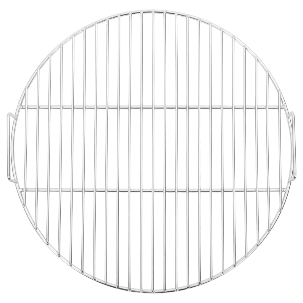 vidaXL Grill de grătar cu mânere, rotund, Ø44,5 cm oțel inoxidabil 304 vidaXL Grill de grătar cu mânere, rotund, Ø44,5 cm oțel inoxidabil 304