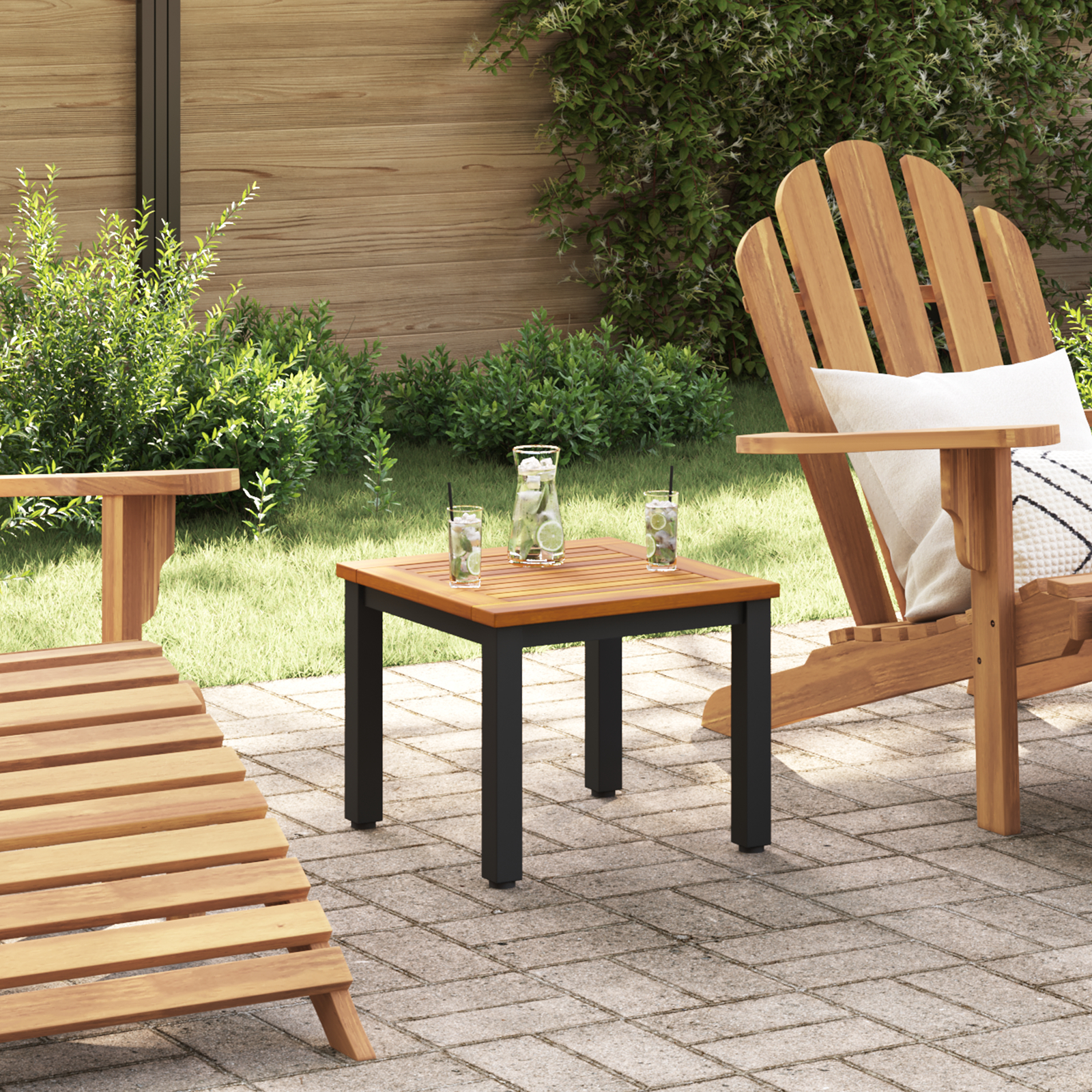 vidaXL Masă laterală de grădină 45x45x38 cm Lemn Masiv de Acacia vidaXL Masă laterală de grădină 45x45x38 cm Lemn Masiv de Acacia