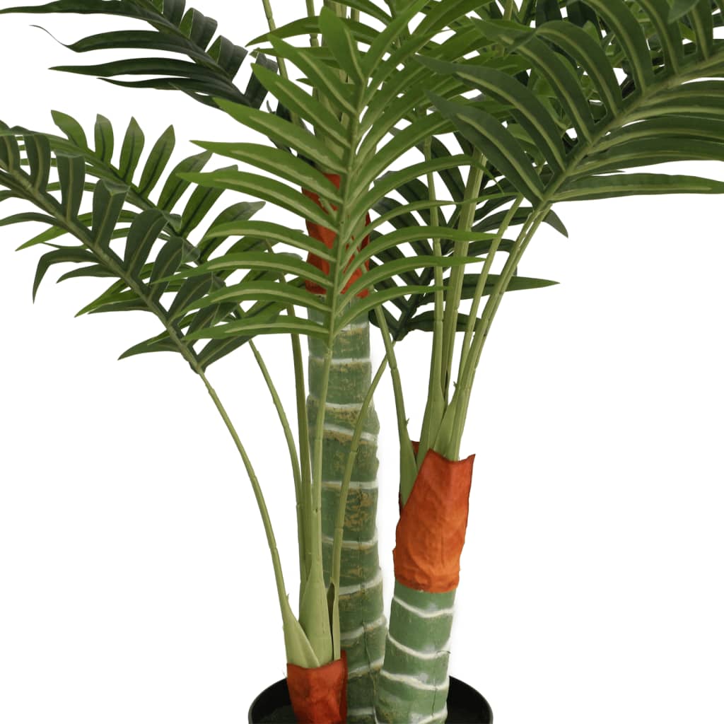 vidaXL Palmier artificial cu 3 trunchiuri, verde, 120 cm, PP vidaXL Palmier artificial cu 3 trunchiuri, verde, 120 cm, PP