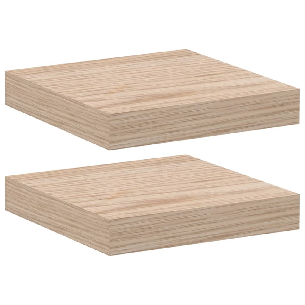 vidaXL Rafturi plutitoare, 2 buc., 23x23,5x4 cm, lemn prelucrat
