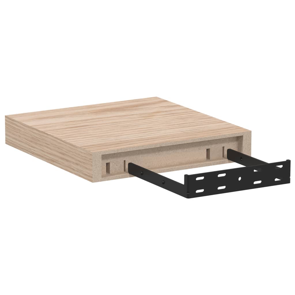 vidaXL Rafturi plutitoare, 4 buc., 23x23,5x4 cm, lemn prelucrat