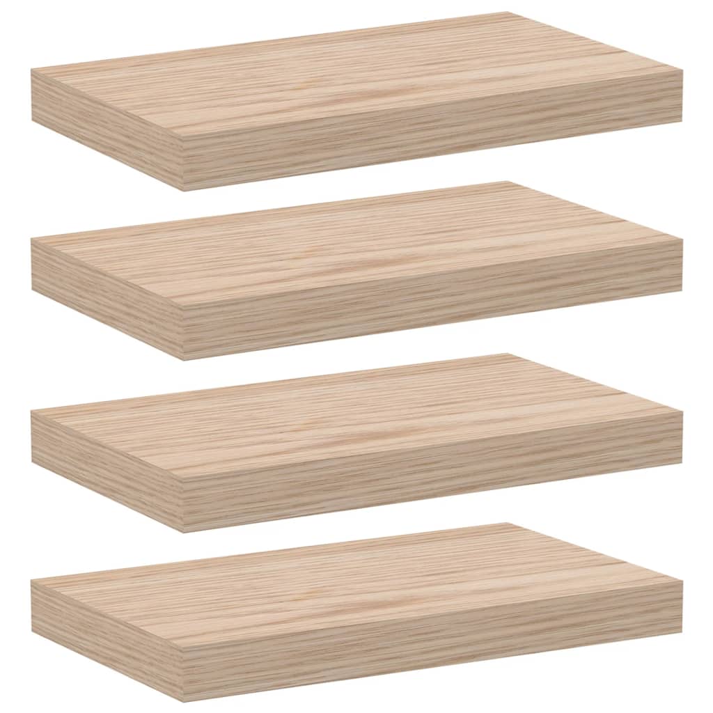 vidaXL Rafturi plutitoare, 4 buc., 40x23,5x4 cm, lemn prelucrat