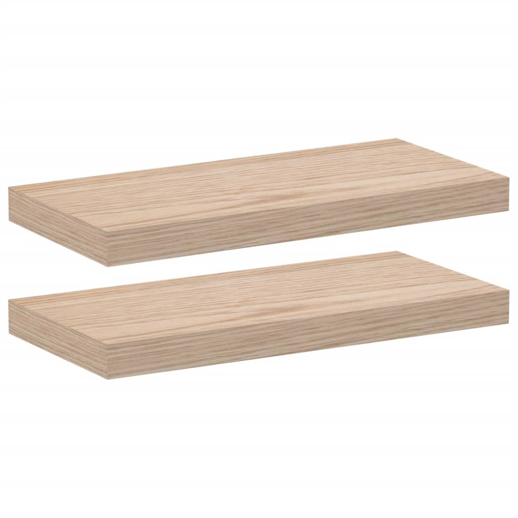 vidaXL Rafturi plutitoare, 2 buc., 50x23,5x4 cm, lemn prelucrat