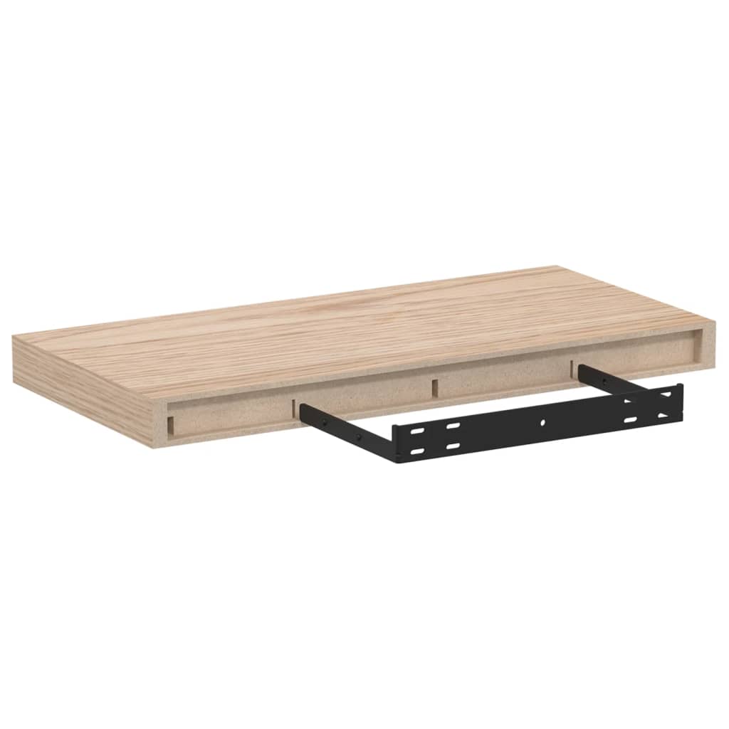 vidaXL Rafturi plutitoare, 2 buc., 50x23,5x4 cm, lemn prelucrat