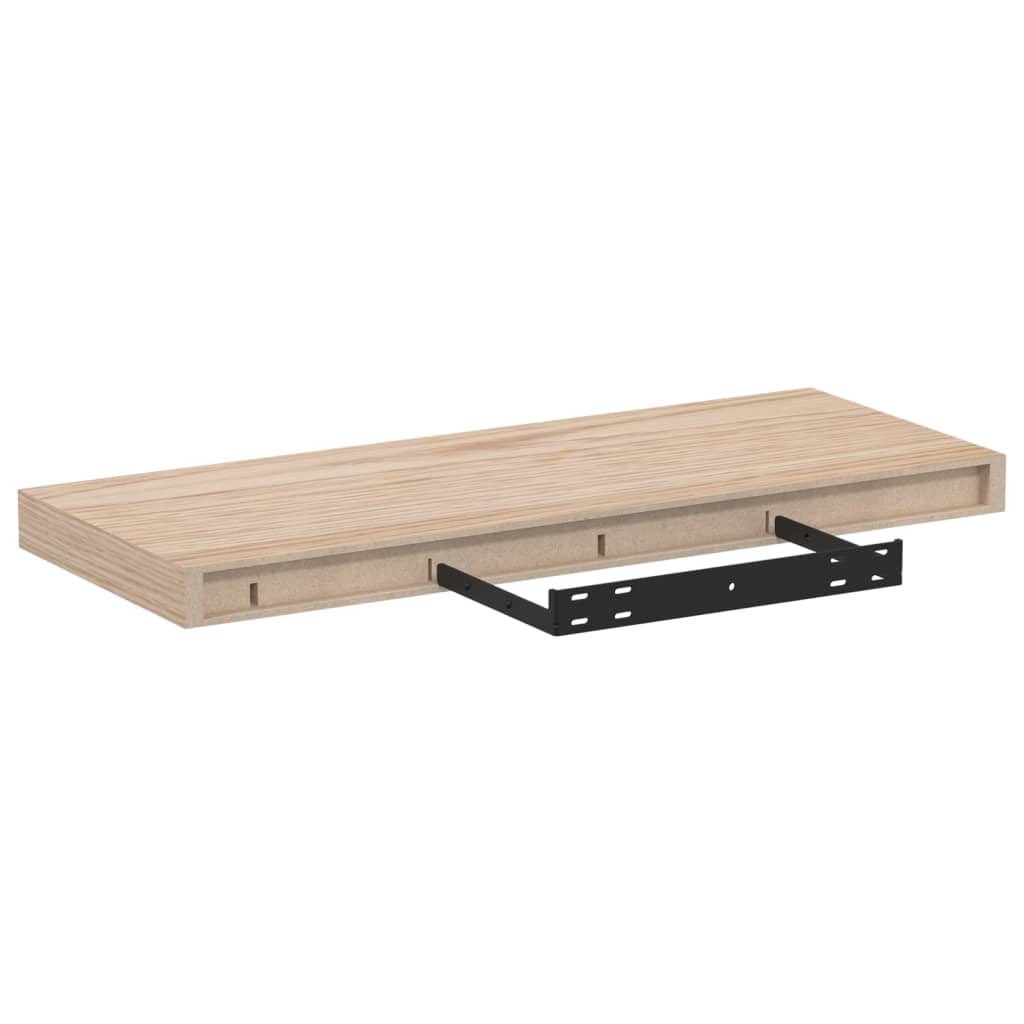 vidaXL Rafturi plutitoare, 2 buc., 60x23,5x4 cm, lemn prelucrat