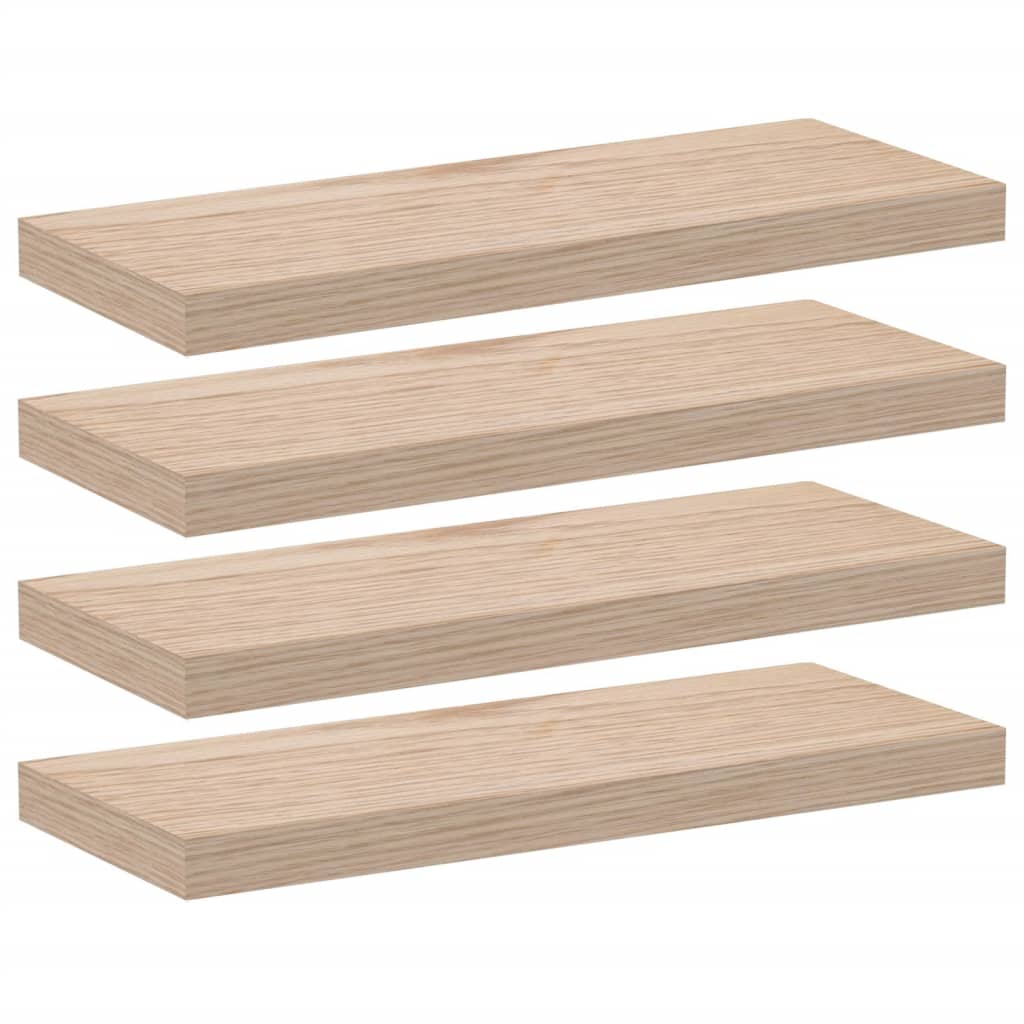 vidaXL Rafturi plutitoare, 4 buc., 60x23,5x4 cm, lemn prelucrat