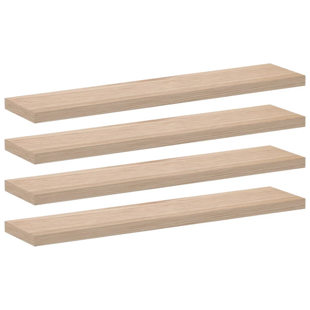 vidaXL Rafturi plutitoare, 4 buc., 110x23,5x4 cm, lemn prelucrat