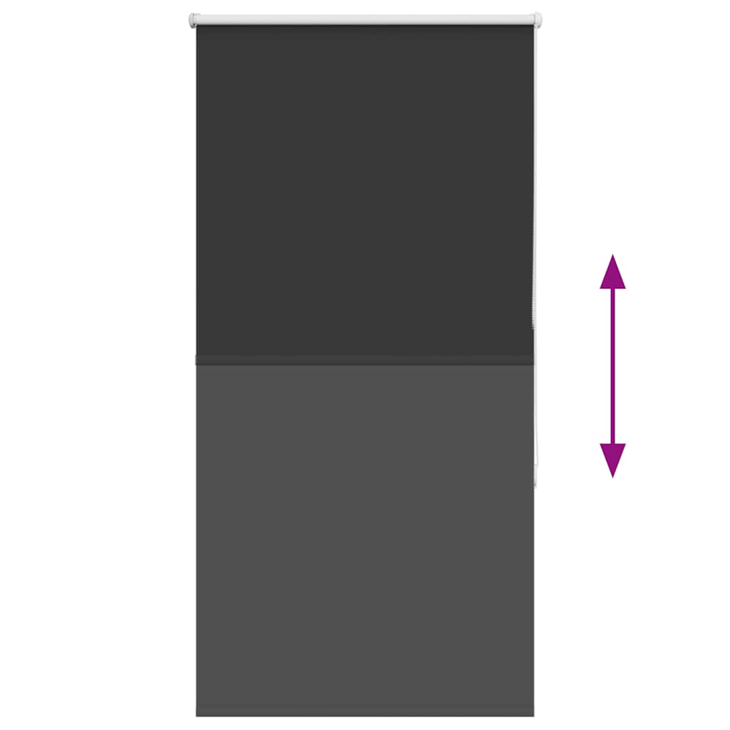 vidaXL Jaluzea cu role opace negru 70x130 cm lățime material 65,7 cm