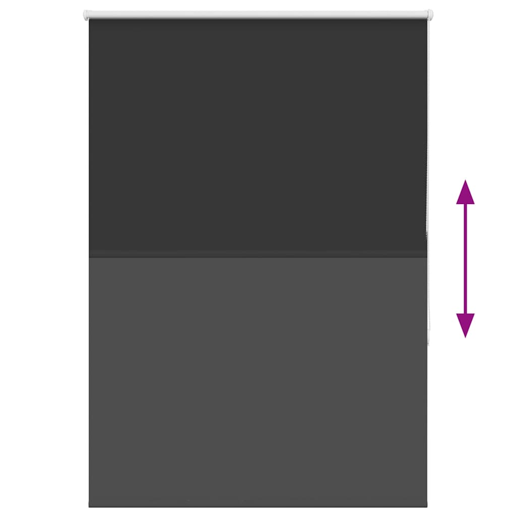 vidaXL Jaluzea cu role opace negru 90x130 cm Lățime material 85,7 cm