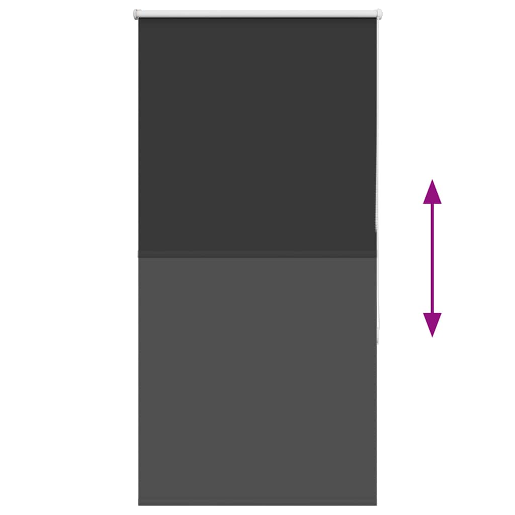 vidaXL Jaluzea cu role opace negru 80x150 cm lățime material 75,7 cm vidaXL Jaluzea cu role opace negru 80x150 cm lățime material 75,7 cm