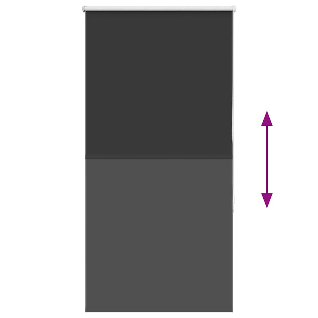 vidaXL Jaluzea cu role opace negru 75x175 cm lățime material 70,7 cm