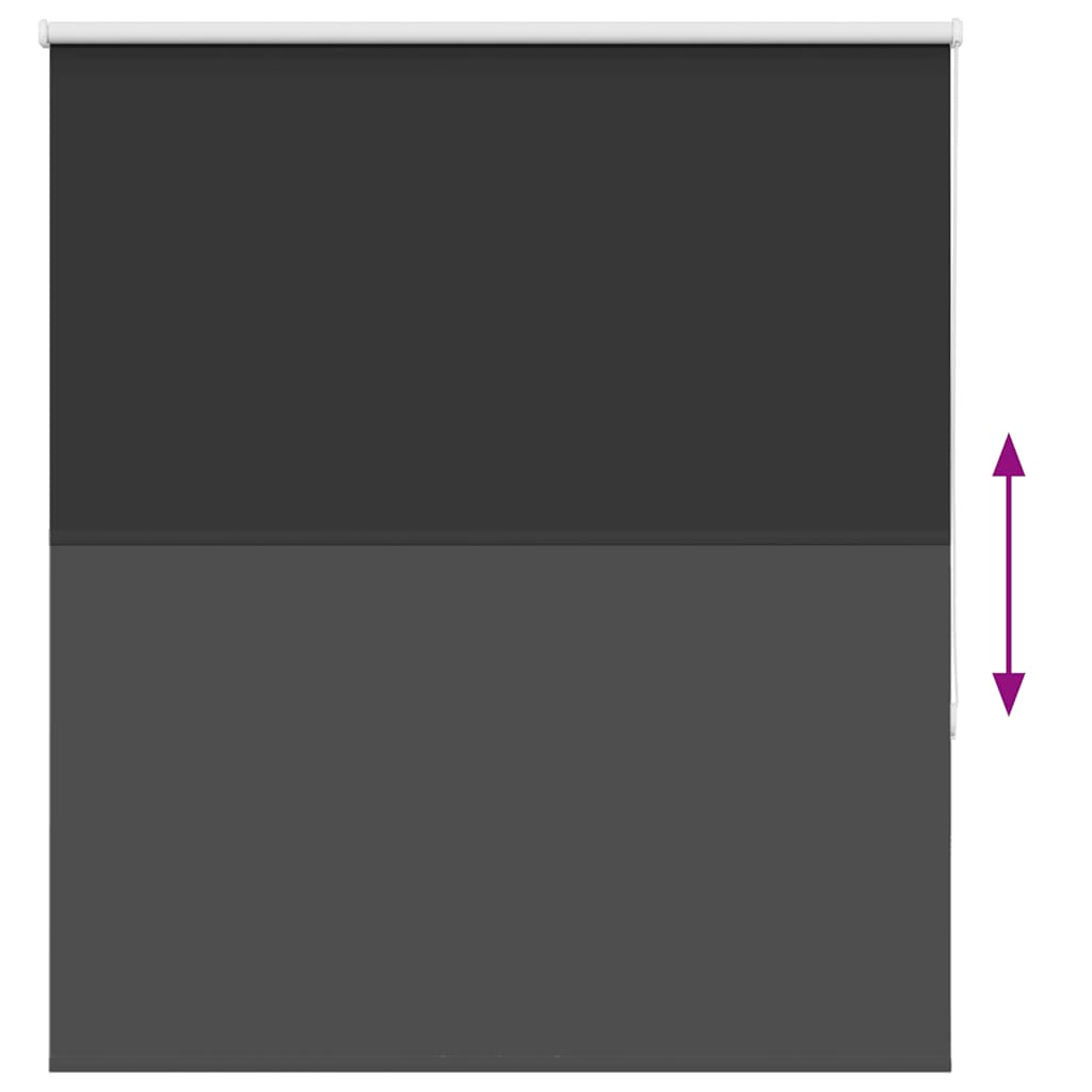 vidaXL Jaluzea cu role opace negru 125x175 cm Lățime material 121,6 cm vidaXL Jaluzea cu role opace negru 125x175 cm Lățime material 121,6 cm
