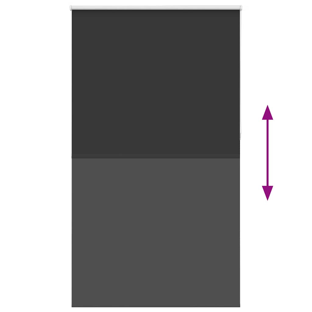 vidaXL Jaluzea cu rolă opaca negru 135x210 cm Latime material 131,6 cm